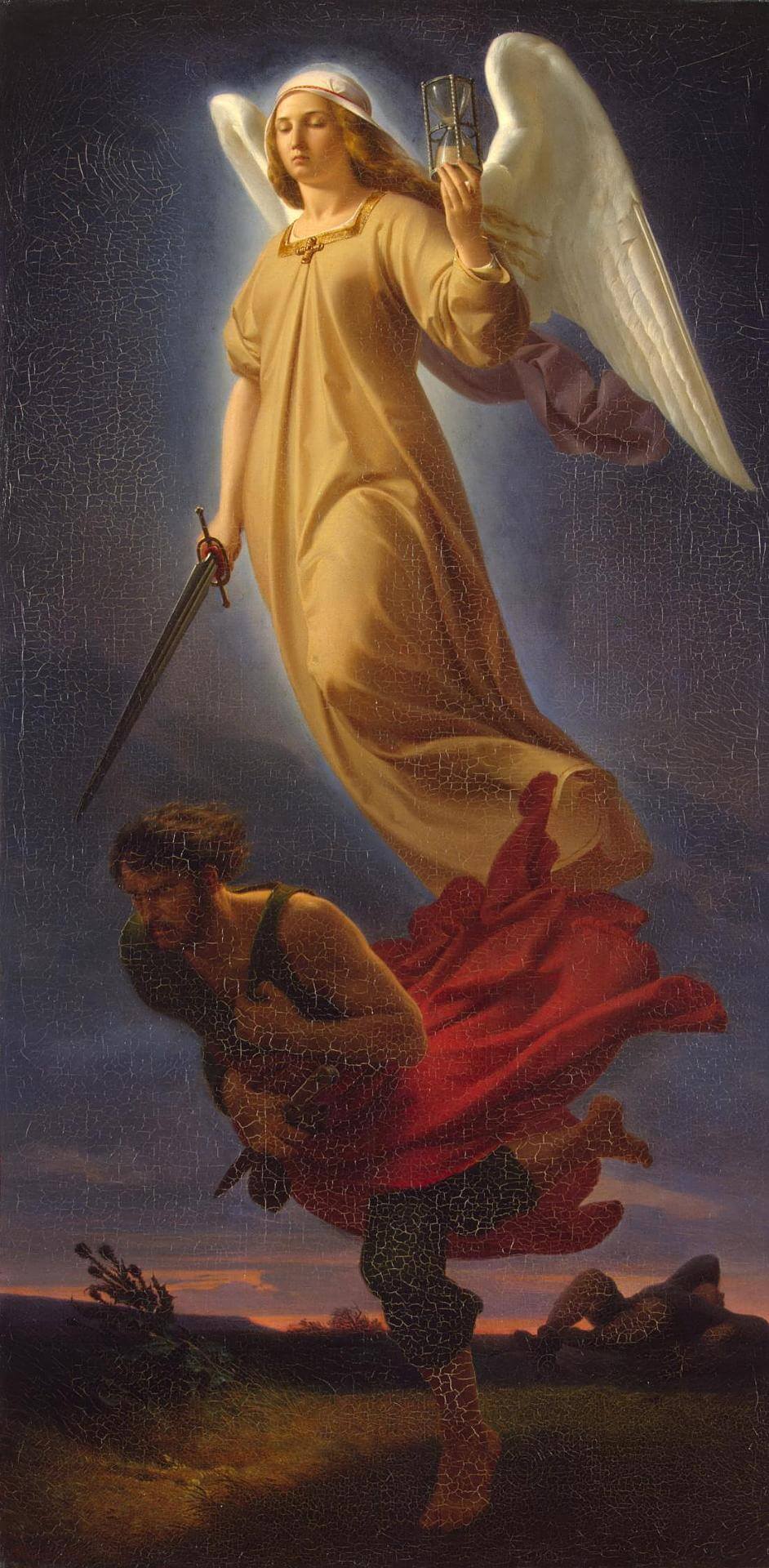 Nemesis - Gemalt vom deutscher Historienmaler der Spätromantik Alfred Rethel, 1837