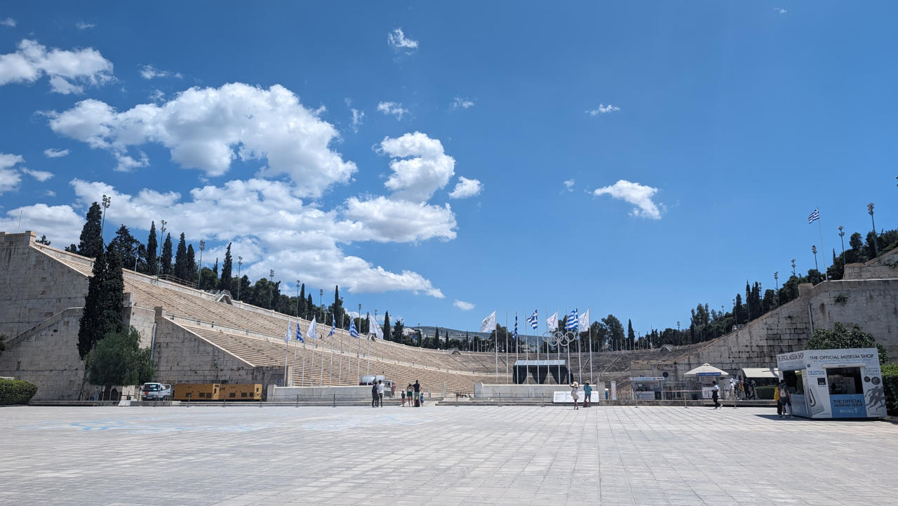 Schon deutlich moderner, dennnoch noch faszinierend: Das Panathinaiko Stadion