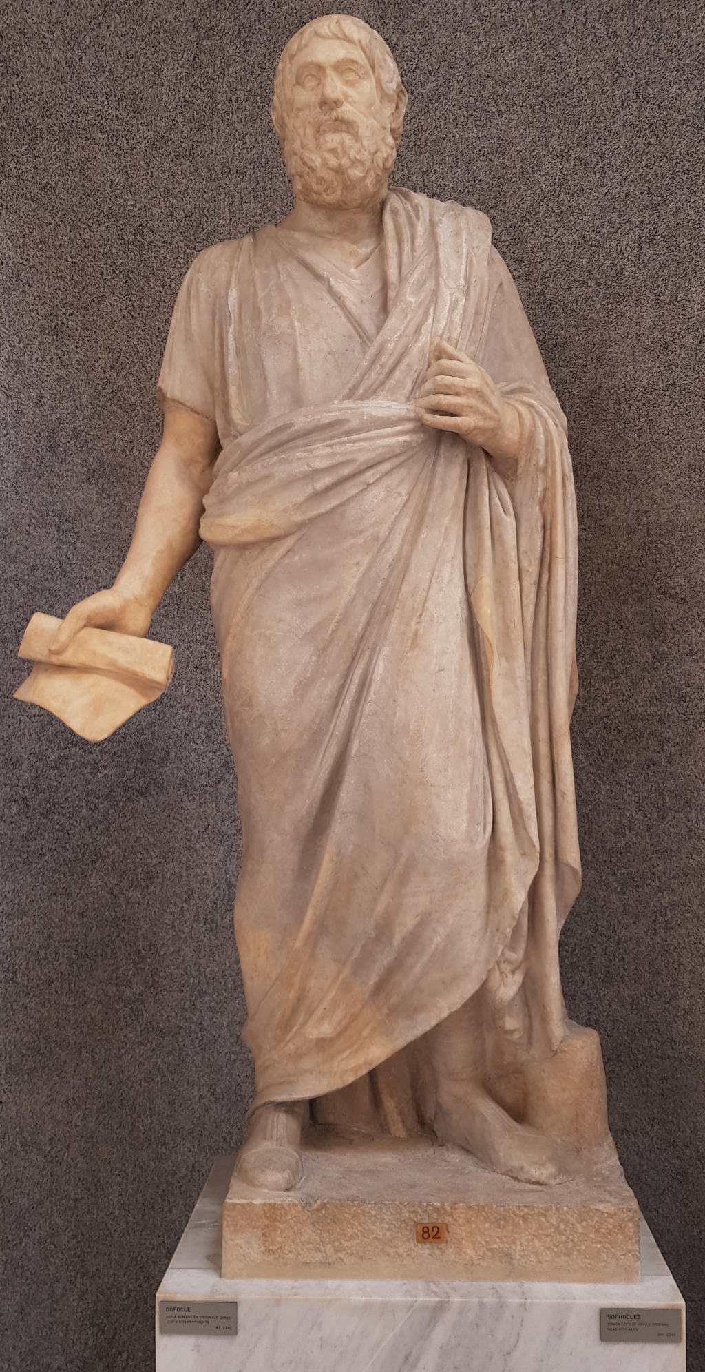 Statue des Sophokles in den Vatikanischen Museen