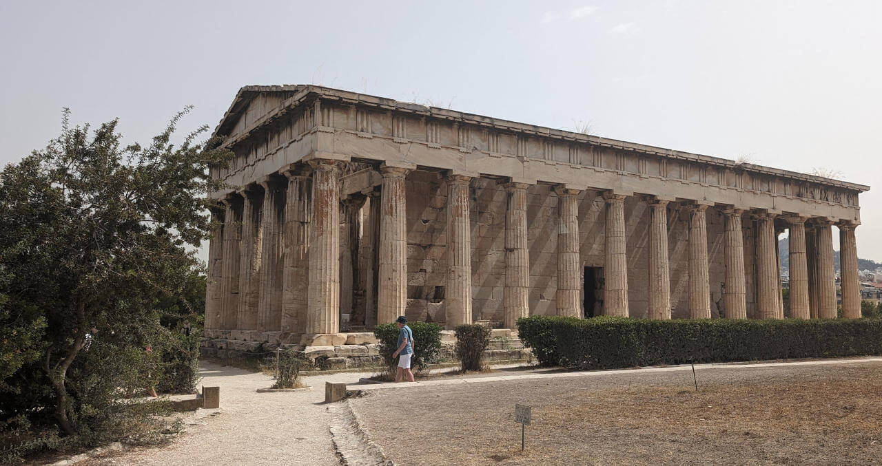 Tempel des Hephaistos ist einer der besterhaltenen Tempel in Griechenland